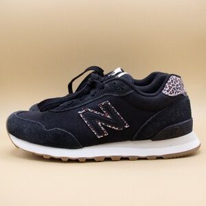 New Balance 515 Black Leopard Print Athletic Shoes WL515SBC Women's Size 7 B